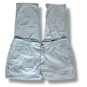 Bonobos Pants Mens 38x30 Light Blue Straight Leg Flat Front Chino Pants